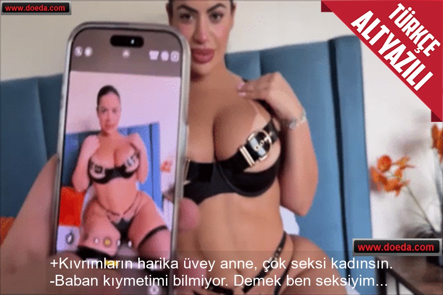 Yıl Dönümünde Kocasından İlgi Göremeyen Latin Kadın Şişik Dudaklarıyla Üvey Oğluna Sakso Çekti